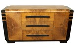 Donald Deskey Art Deco Walnut Burl Buffet for Hastings Table Company